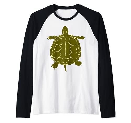 Turtle Pet Turtle Collector Pet Owner Raglan Baseball Tee, Black