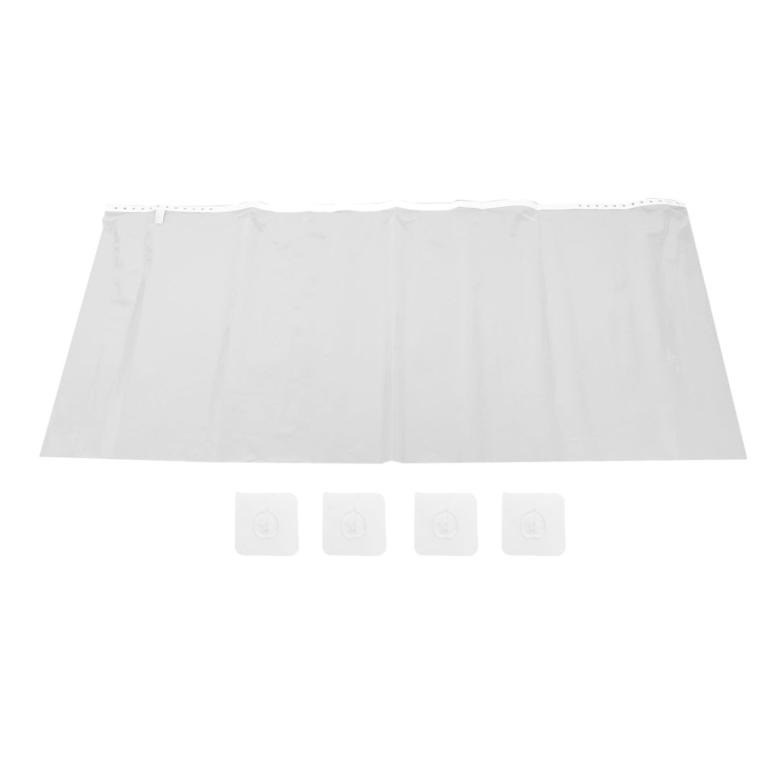 Rideau de Douche Imperméable Réglable Clair pour Ensemble de Doublure de Rideau de Douche de Salle de Bain pour Le Bain des Animaux de Compagnie et Un Usage Familial