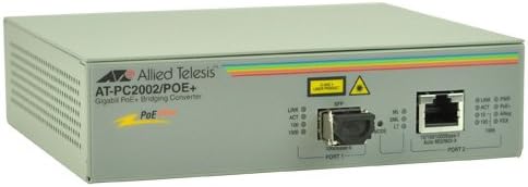 Media Converter, AT-PC2002/POE Gigabit Ethernet 500m LC