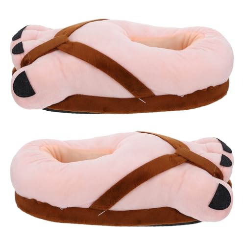 DIKACA Pantuflas de Felpa Pies Gigantes para Carnaval y Fiestas, de Algodón y Espuma, Cómodas y Fáciles de Limpiar, Talla 36-41, Diseño Divertido para Hombre y Mujer