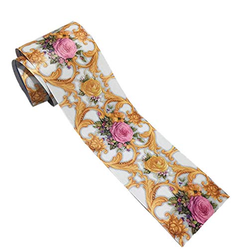 Topker 10m Auto Adhesivo del Papel Pintado del PVC de la Cintura de Piedra Línea del Borde de baño WC Cocina Decoración Etiqueta de la Pared