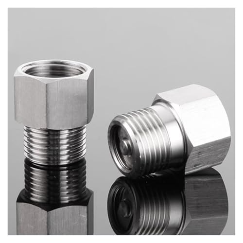 Aqxyxsw GUYTRM Clapet Anti-Retour Simple 1/8" 1/4" 1/2" 3/4" 1" avec Filetage intérieur et extérieur Droit en Acier Inoxydable 304 lingli(Male xFemale,1/2") – vue 5