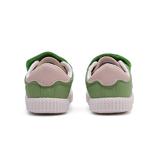 Peggy Piggy Boy'S&Girl'S Canvas Shoes Slip-On Lightweight Sneakers Cute Casual Running Shoes(20305-Grn-29) Green thumb #3