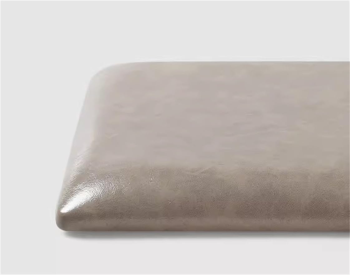 Coussin de chaise antidérapant en cuir synthétique carré 28x28cm