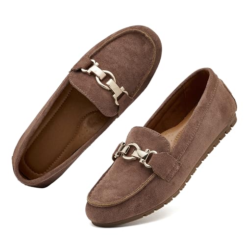 Image of VERDASCO Women's Loafers Comfort Slip-Ons Flat Work Shoes Casual Moccasins Penny Loafers Lady Dress Shoes