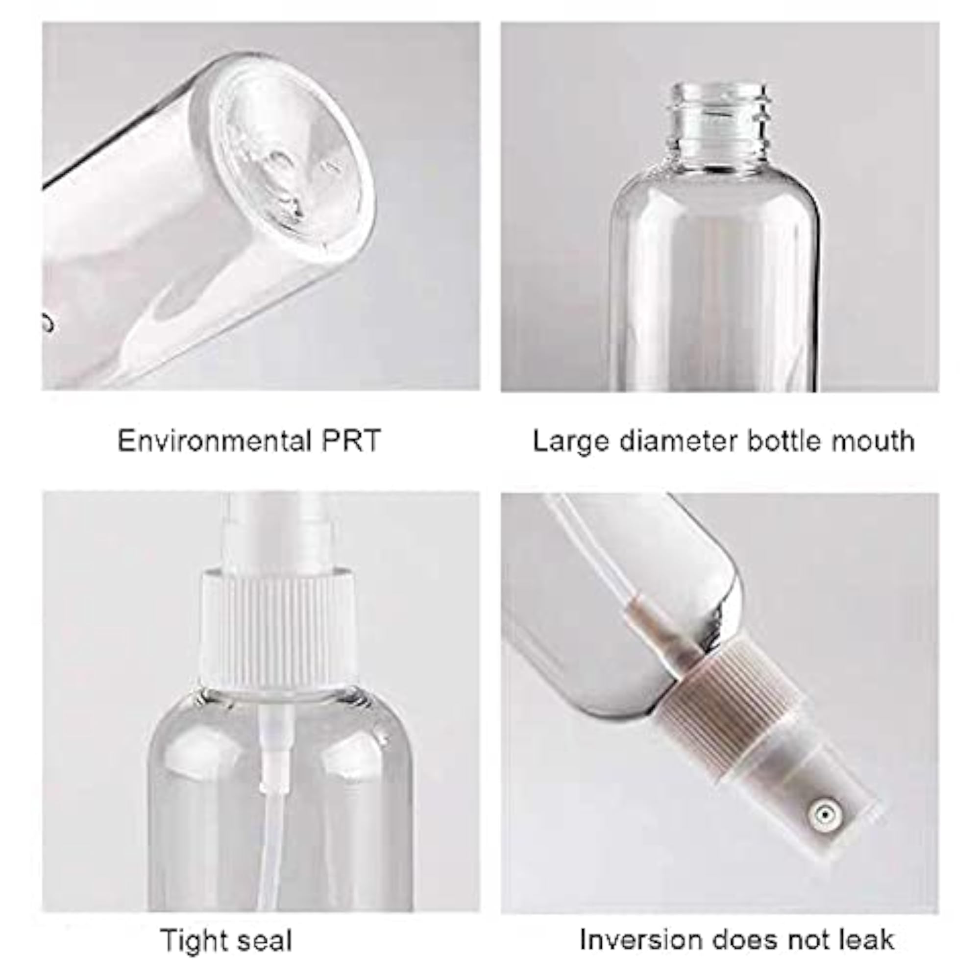 Portable Fine Mist Spray Bottles Set