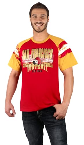 Camiseta raglán para hombre cómoda de rayas para evitar rozaduras 4