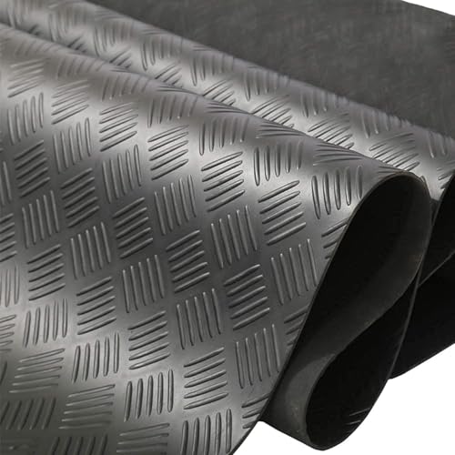 uyoyous Eisenhaltig Gummimatte 500cm x 100cm Garagenboden rutschfest Meterware 3mm Gummimatten Antirutschmatte Schutzmatte Gummi Matte für Keller, Werkstatt, Garage, Fitnessstudios, Anlage, Lager