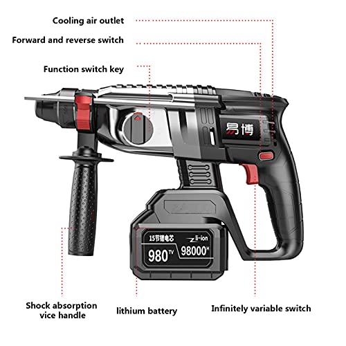 Bohrhammer, 33cm*10cm*23cm, schwarz, 240V, für Heimwerker-DIY-Projekt – Bild 6