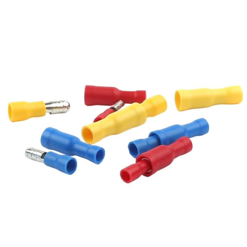 Connecteur à sertir MPD FRD rouge PVC : cosse électrique mâle femelle, lot 50 pièces