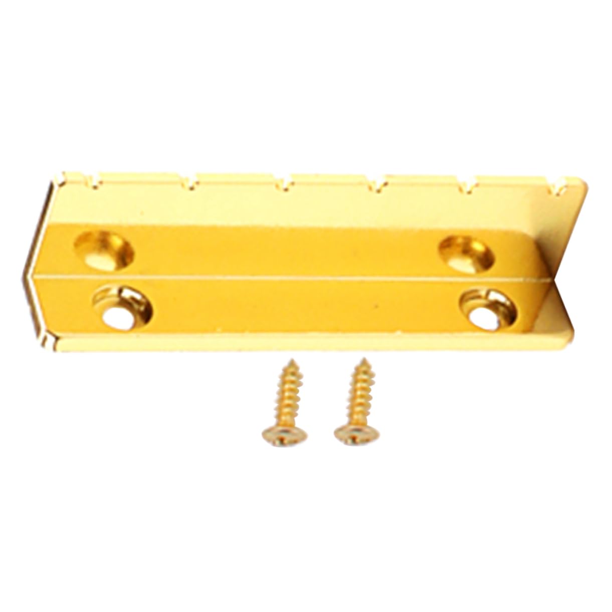 LIFKOME 1 Set Shaped Electric Guitar Metal Nut String Replacement Nut for Enhanced Sound Easy Installation Removal