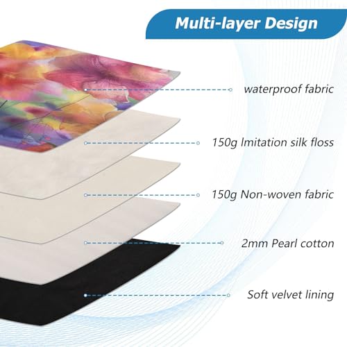 Funda para portátil de 13-14 pulgadas impermeable con diseño de flores miniatura 4