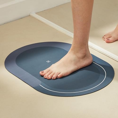 Amazon Brand – Solimo Water Absorbent Non-Slip Bathmat | Bathroom Mat | Anti-Skid, Lightweight | Super Absorbent | 38 Cms X 58 Cms (Grey) For Rs. 80 @ 80 %