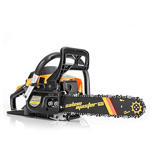 SALEM MASTER 3816S 38CC 2-Cycle Gas Powered Chainsaw, 14-Inch Chainsaw, Handheld Cordless Petrol Gasoline Chain Saw for Farm, Garden and Ranch