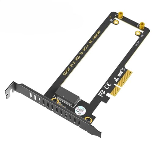 Adaptador NVMe E1.S PCIe 4.0 Gen-Z EDSFF LeHang con soporte PM9A3 PM9D3 P5801X de 15mm