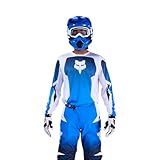 Fox Racing Men's 180 Shield Motocross Dirt Bike Jersey, Blue, Large
