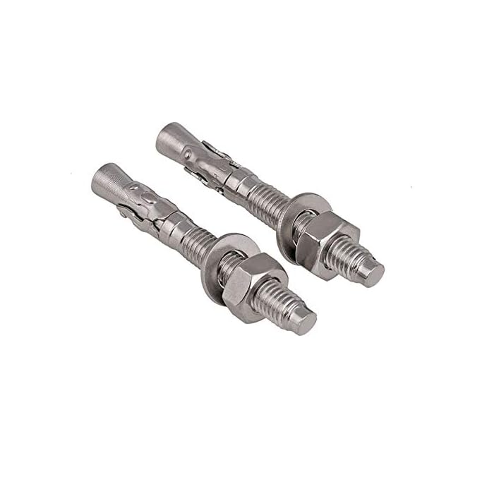 Buy ABM SS Anchor Bolt,SS through Bolt,Concrete Anchor Four Bolt Kit
