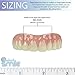 Professional Cosmetic Upper - New from Instant Smile! Hand Crafted Detail, Custom fit at Home! Works Best in Medium to Large Sized Mouths.