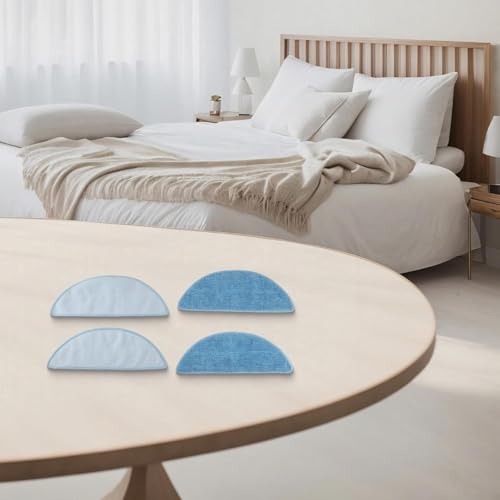 Image of AutoStory 4pcs Replacement Mop Pads Compatible with Deebot Y1 / Y1 Pro / Y1 Plus Robot Vacuum Cleaner, Washable, Reusable Microfiber Mops (Pack of 4)