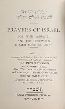 Hardcover Prayers of Israel: For the Sabbath and the Festivals: Vol. II Book