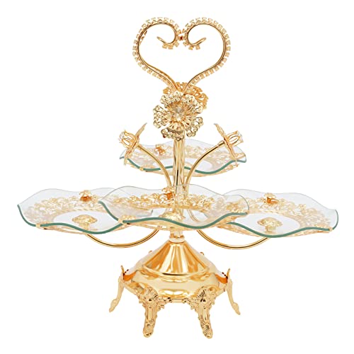 Cupcake Stand Tiered Tray Stand Cup Cake Tower Stand Dessert Tower Pastry Stand for Wedding Birthday Theme Party Gold