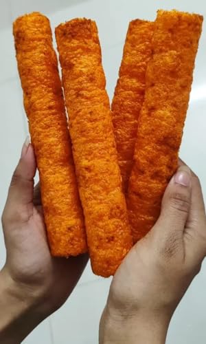 Image of Taranhari Corn Roll Thai Chilli (1 Pack of 90g) | Korean Snacks Gluten Free No Preservative | Spicy Pola Snacks | Corn Puff Corn Balls | 90s Nawabi Pola | bachpan ki yaadein Namkeen
