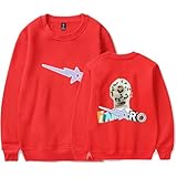mdmlk cro cronicles aim sweatshirts maniche lunghe stampa moda poliestere unisex,rosso,s