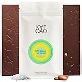Kaicao Chocolate Negro 70% con Flor de Sal – Endulzado con Dátiles – sin Azúcar Refinada, sin Lactosa, sin Gluten, Vegano – Cacao Puro de Origen, Hacienda La Carrera, El Salvador – 2 x 70 gr