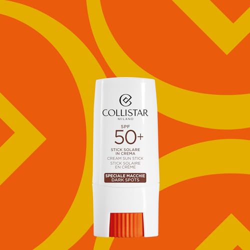 Collistar Sonnencreme Stick Lsf 50+, Speziell Gegen Flecken, Hoher Schutz UVA-UVB-IR, Pro-Vitamin-D, Behandelt Sonnenflecken, Für empfindliche Bereiche, Leichte Textur, Wasserfest, 9 ml