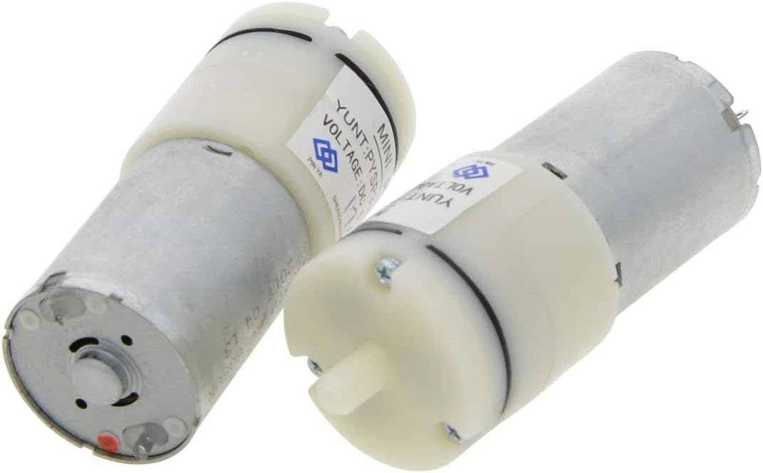 Mini Aquarium Air Pump, 6-12V DC, 370 DC Motor, 68mm Length, 24mm Diameter, for Fish Tank, Medical Equipment