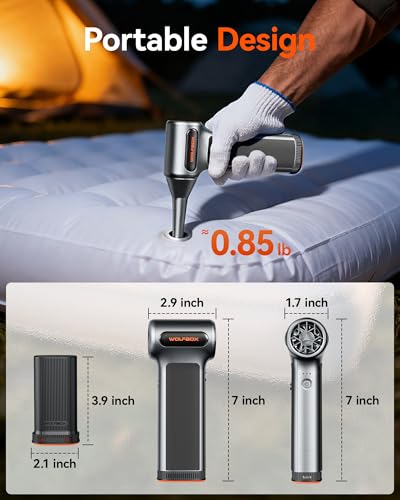 undefined WOLFBOX MF200 Electric Air Duster with Removable Battery & 4 Nozzles, Cordless 3-Speed Adjustable Mini Blower for Computer Keyboard, Car Cleaning, Home, and Outdoor Use の商品画像 7