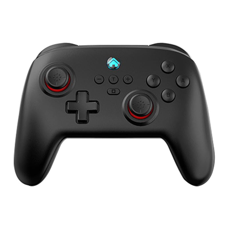 ワイヤレス コントローラー ゲームパッド Switch/PC/iOS/Androidにも全対応 自動連射 Bluetooth/有線接続 スイッチ コントローラー 6軸ジャイロ HD振動 目を覚ますための 1 つの鍵 TURBO連射/連射ホールド デュアル振動モーター 日本語取扱説明書付 (ブラック)