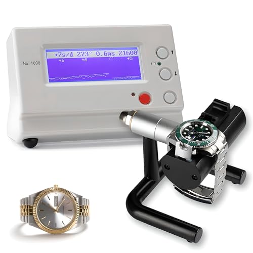 Testeur de montre mécanique multifonction avec écran LCD pour réglage précis