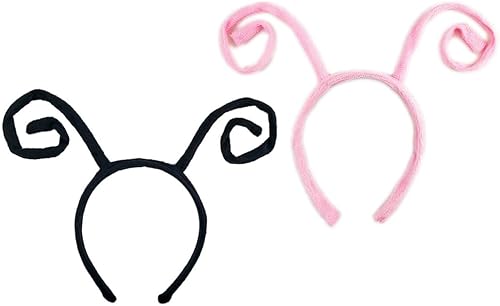 Miniatura 8 de Diadema de antena de hormigas para niños, disfraz de abeja y mariposa para niñas y mujeres, disfraz de perro de Halloween