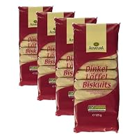 Alnatura Bio Dinkel Löffel Biskuits, 125g (Packung mit 4)