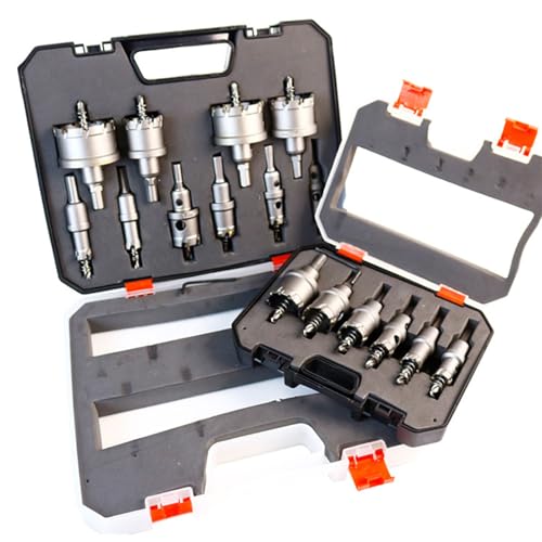 Kit de 10 brocas sierra de carburo de 16-53 mm para metal miniatura 5