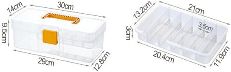 MVNOIRE PP Large-Capacity Needle Thread Box Household Sewing Storage Compartmentalized Bag Portable