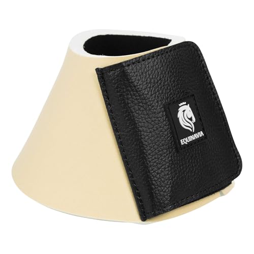 Image of Equinavia Toki Pull On Bell Boots for Horses, Durable Neoprene Equine Boots | Comfortable Horse Hoof Boots for Daily Turnout, Overreach Protection Hoof Boots, Equestrian Training Competition Show, Riding