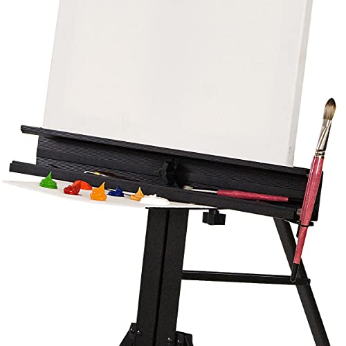 Soho Urban Artist Aluminum Studio Easel - Black Lightweight And Stable Studio Easel For Painting, Artists, Classrooms, & More! - Single #TOP4