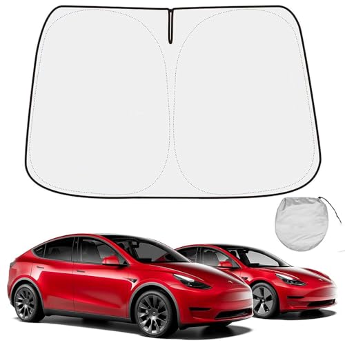 Pare-soleil de pare-brise pour Tesla Model 3 idéal pour garder l'habitacle frais en camping