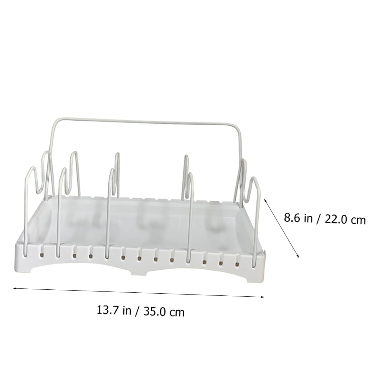 BESTYASH Porta Coperchi Regolabile da Cucina 1 Pezzo in Metallo e Plastico | Design a Scomparti Paratia Regolabile, Facile da Pulire, Adatto per Hotel e Feste