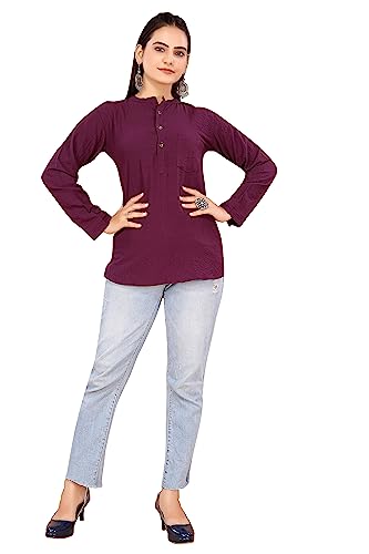 Image of ROYALICA Women's Short Sleeve Drop Shoulder Collared Blouse Button Down Graphic Print Blouse Shirts Top