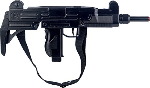 Festartikel Hirschfeld Gonher 134/6 – eléctrica Pistola Metal 12 de Balas, Color Negro