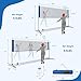 GYMAX Badminton Net, Height Adjustable Tennis Net Set w/Poles, 2 Birdies & Carry Bag, Easy Setup Pickleball Net Sports Net，Portable Volleyball Net for Indoor & Outdoor Game Beach, Backyard (13.8 FT)