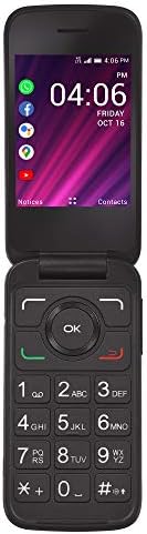 TracFone My Flip 2 4G LTE Prepaid Flip Phone (Locked) - Black - 4GB - Sim Card Included - CDMA