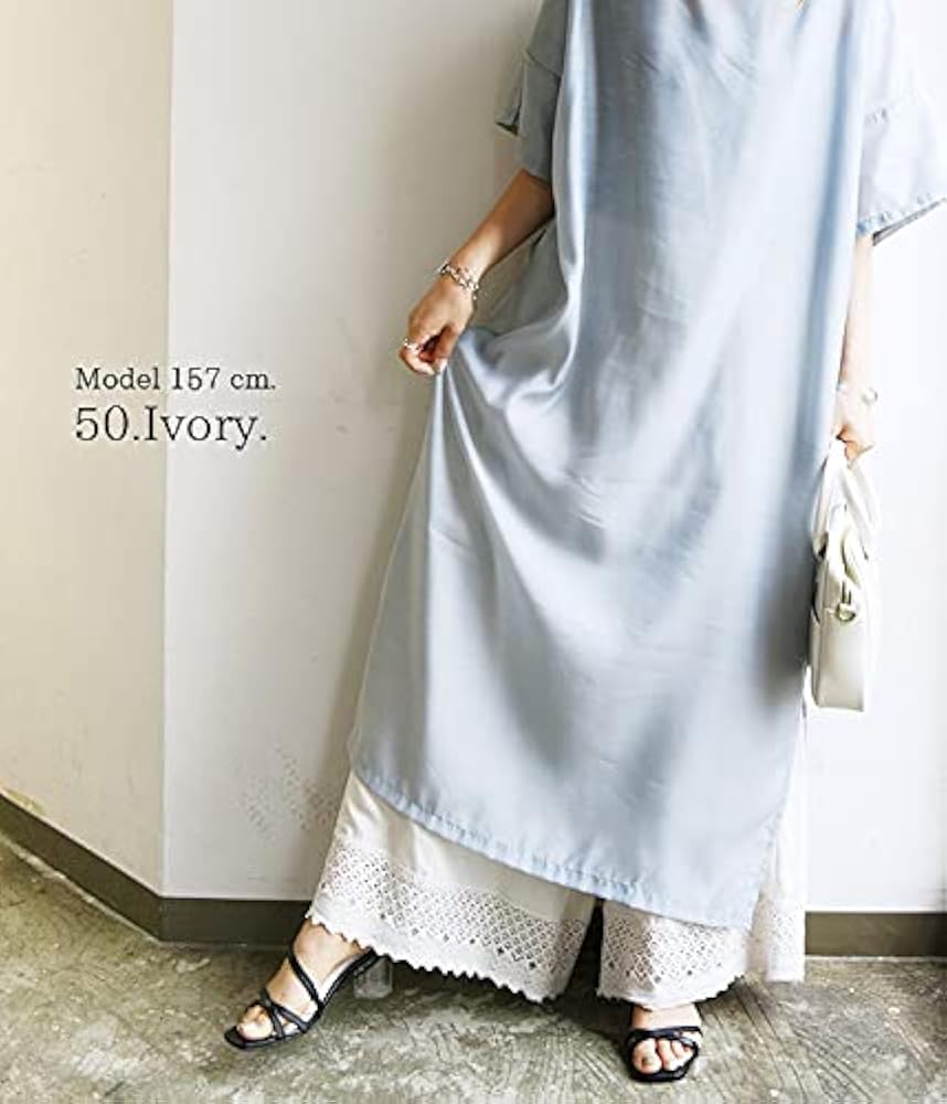 新品同様【定価3.8万】インドリネンのカットワークペチパンツ レース 裾レースコットンリネンペチパンツ M-L 【メール便対応可