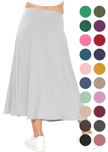Image of STRETCH IS COMFORT Girls Skirts Flowy A Line Knee Length and Ankle Length | Elastic Waist, Kids School Skirt, Girls Maxi Skirt, Black Skirt For Girls, Faldas Para Ninas, Girls Long Skirt, Long skirts