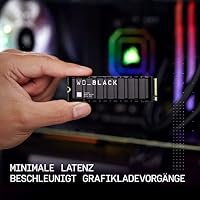 WD_BLACK SN850X NVMe SSD mit Heatsink 8 TB interne SSD (Gaming Speicher, PCIe Gen4-Technologie, Lesen 7.200 MB/s, Schreiben 6.600 MB/s) Schwarz – Ansicht 3