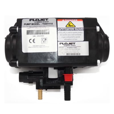 Flojet Pompa a membrana in plastica per sciroppi - Modello FK5000-130 per sciroppi Bag-in-Box, vini, liquori con spegnimento automatico - Fornitura da bar in cucina