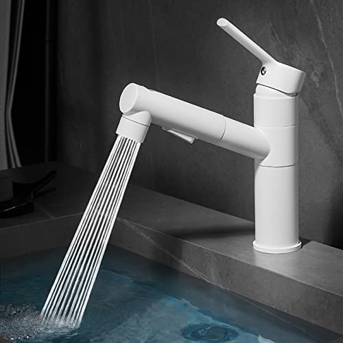 Mitigeurs de lavabo de salle de bain extractible 3 modes eau chaude froide